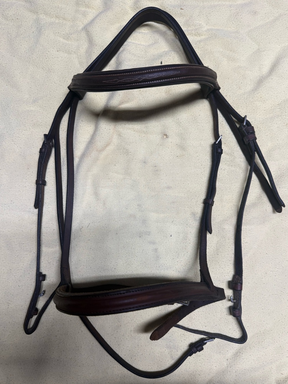 Brown cob sized bridle